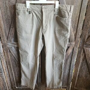 Noble Outfitters‎ Pants Men's Size 42x32 Tan Hammer Drill Canvas Work Pant Flex